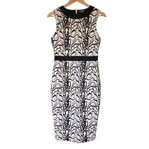 Kenneth Cole Reaction Animal Print Sheath Dress Sleeveless Flattering NEW